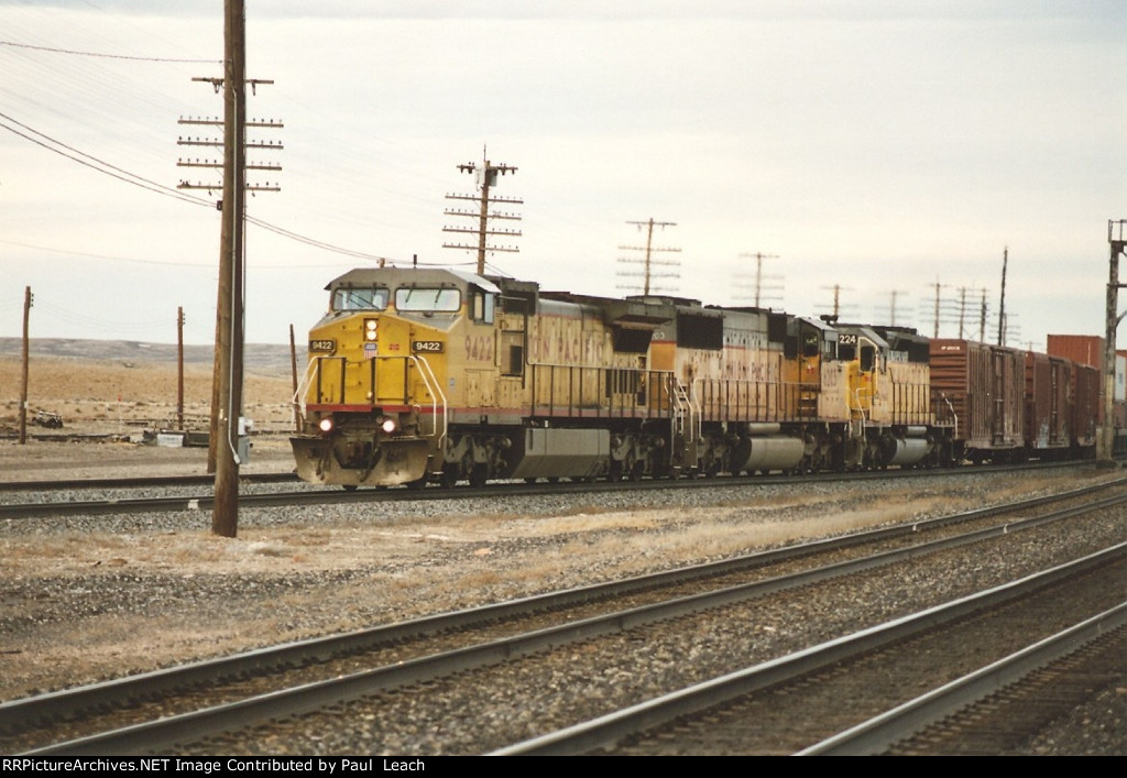 Westbound stack train at the junction